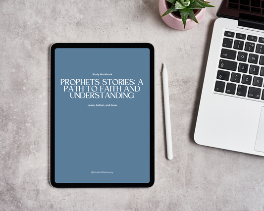 Prophets Study Journal | Guided Islamic Workbook | Prophets Study Guide | Islamic Exercise Book | Muslim Homeschool Resource