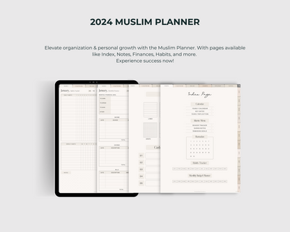 2024 Muslim Digital Planner Beige