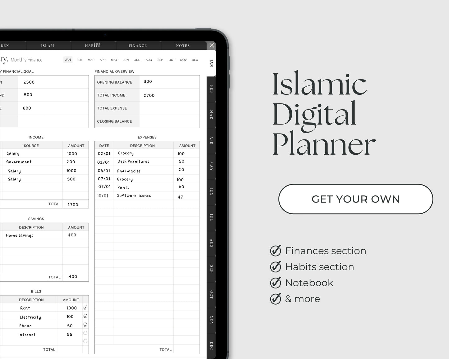 2025 Muslim Planner Digital