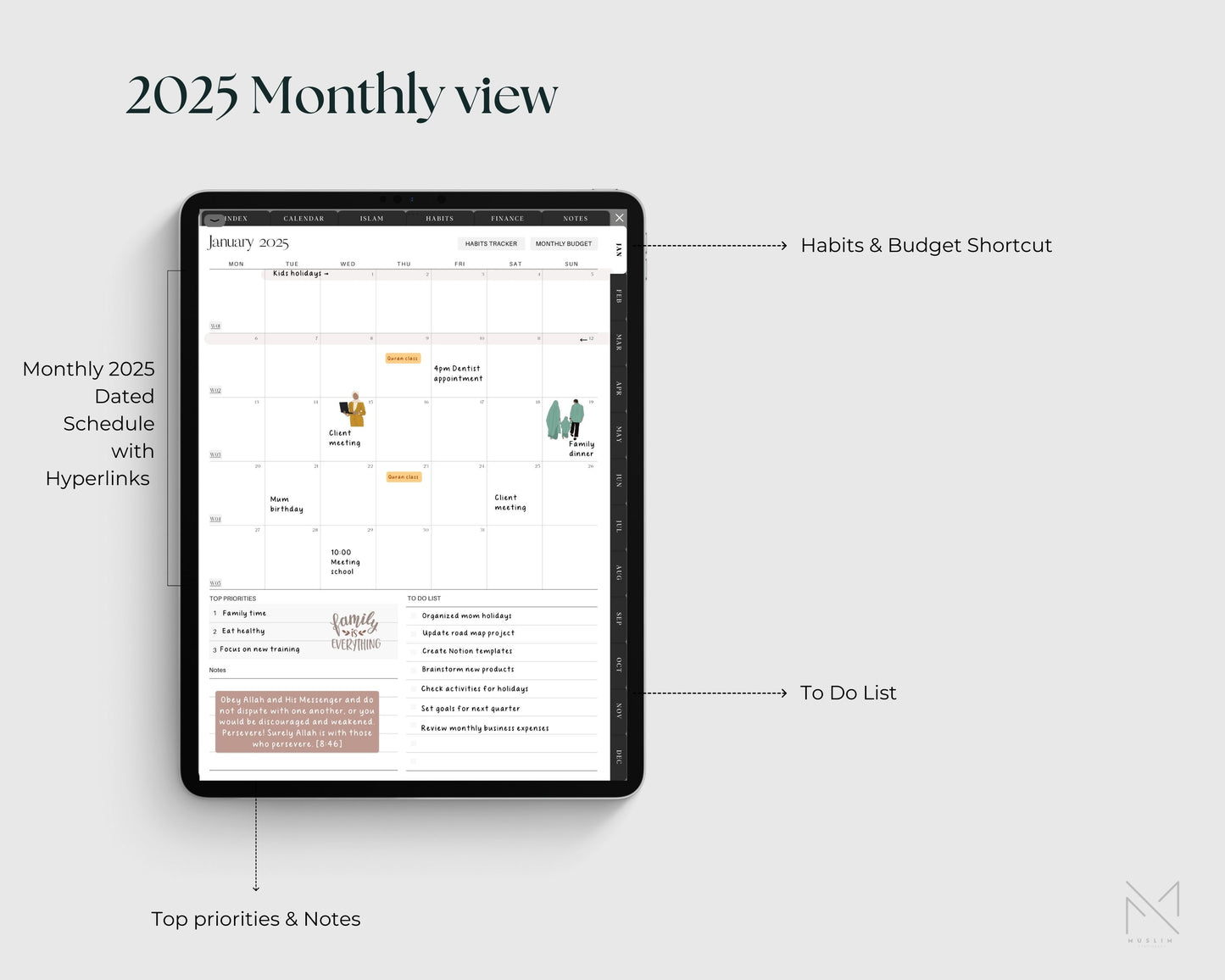 2025 Muslim Planner Digital